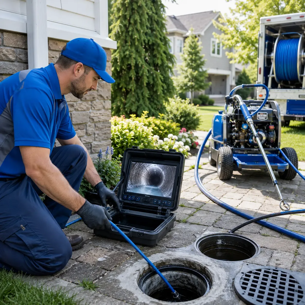 Outdoor drain cleaning professionals serving Porter, ME