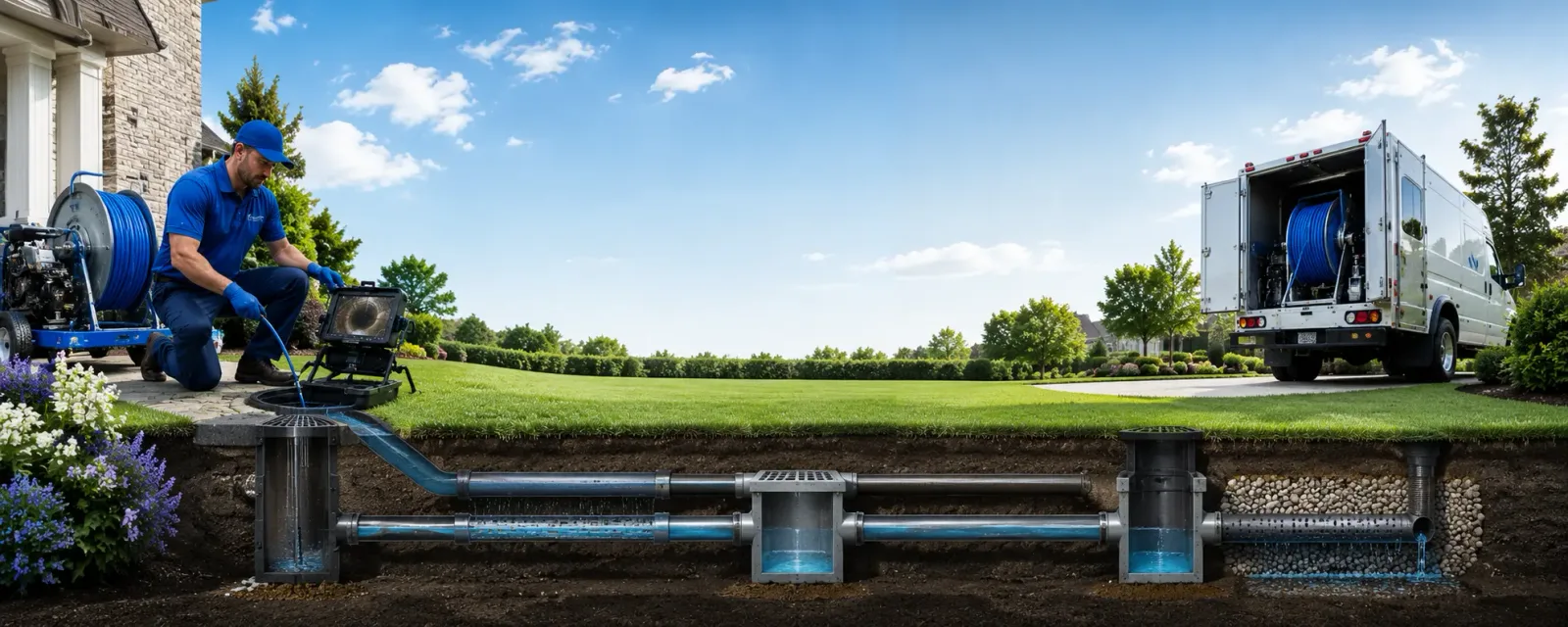 Outdoor drain cleaning information for Porter, ME